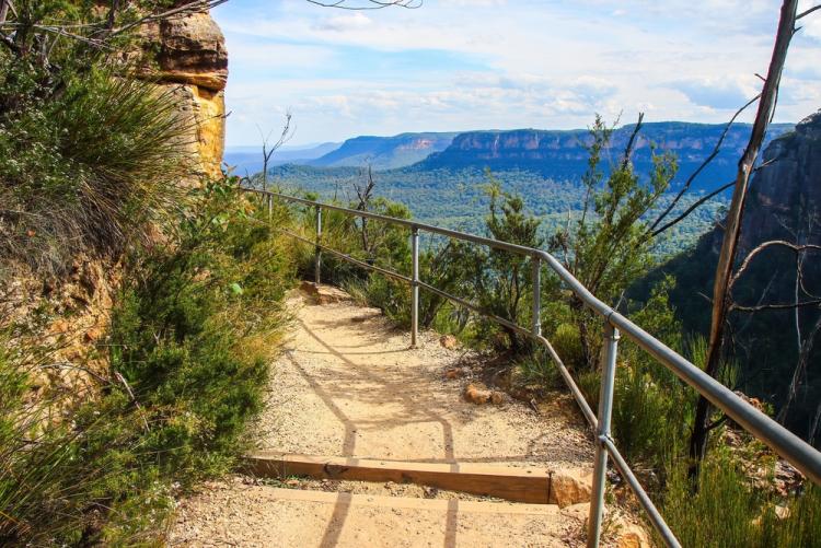 Blue mountains stunning view