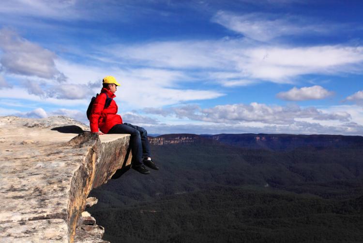 Blue mountains beautiful view