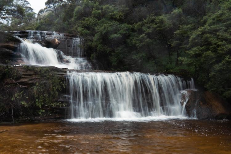 waterfall blue mountains